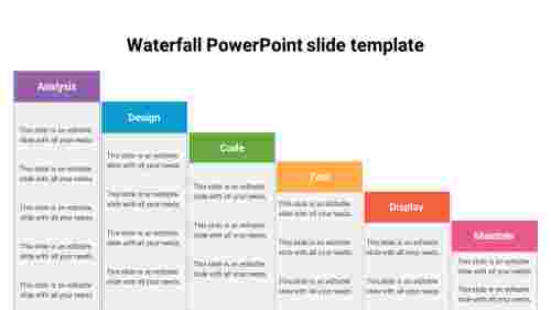 waterfall PowerPoint slide template